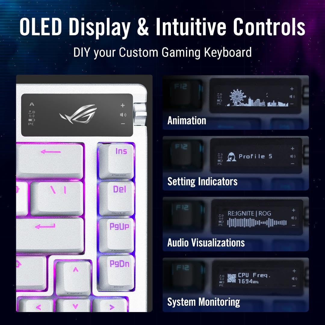 ASUS ROG Azoth Wireless Custom Gaming Keyboard Benefits