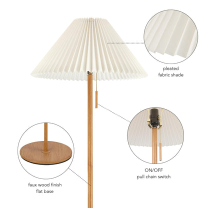 Modern 58 Inch Floor Lamp with Geometric Design
