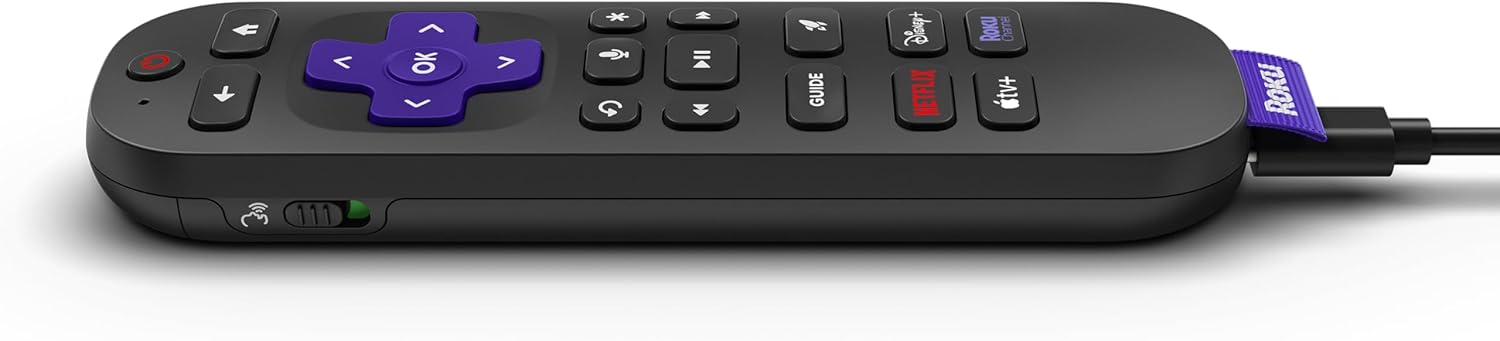 Roku Voice Remote Pro Enhanced Control with Backlit Buttons