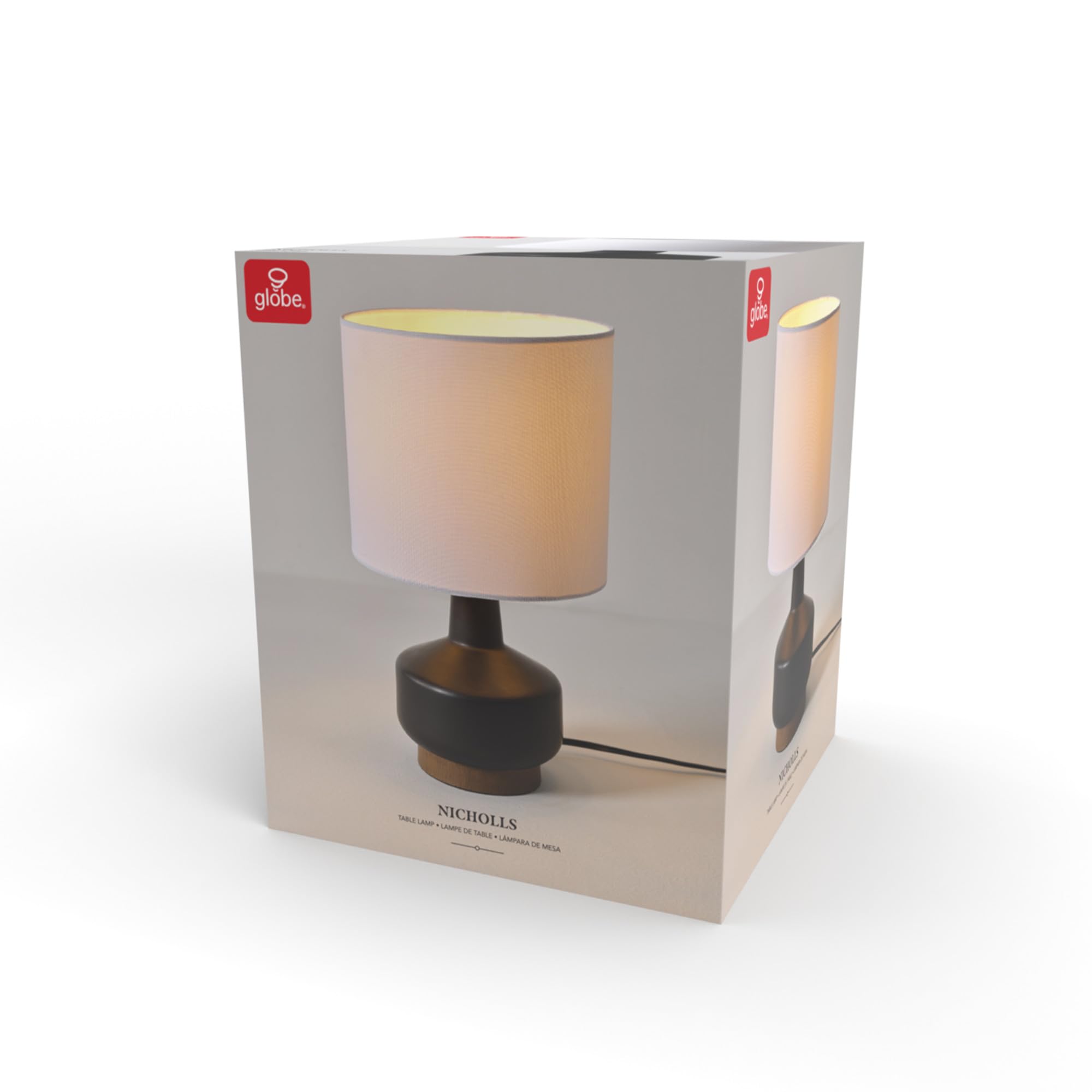 Maya 21 Inch Clear Glass Fillable Table Lamp