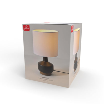 Maya 21 Inch Clear Glass Fillable Table Lamp