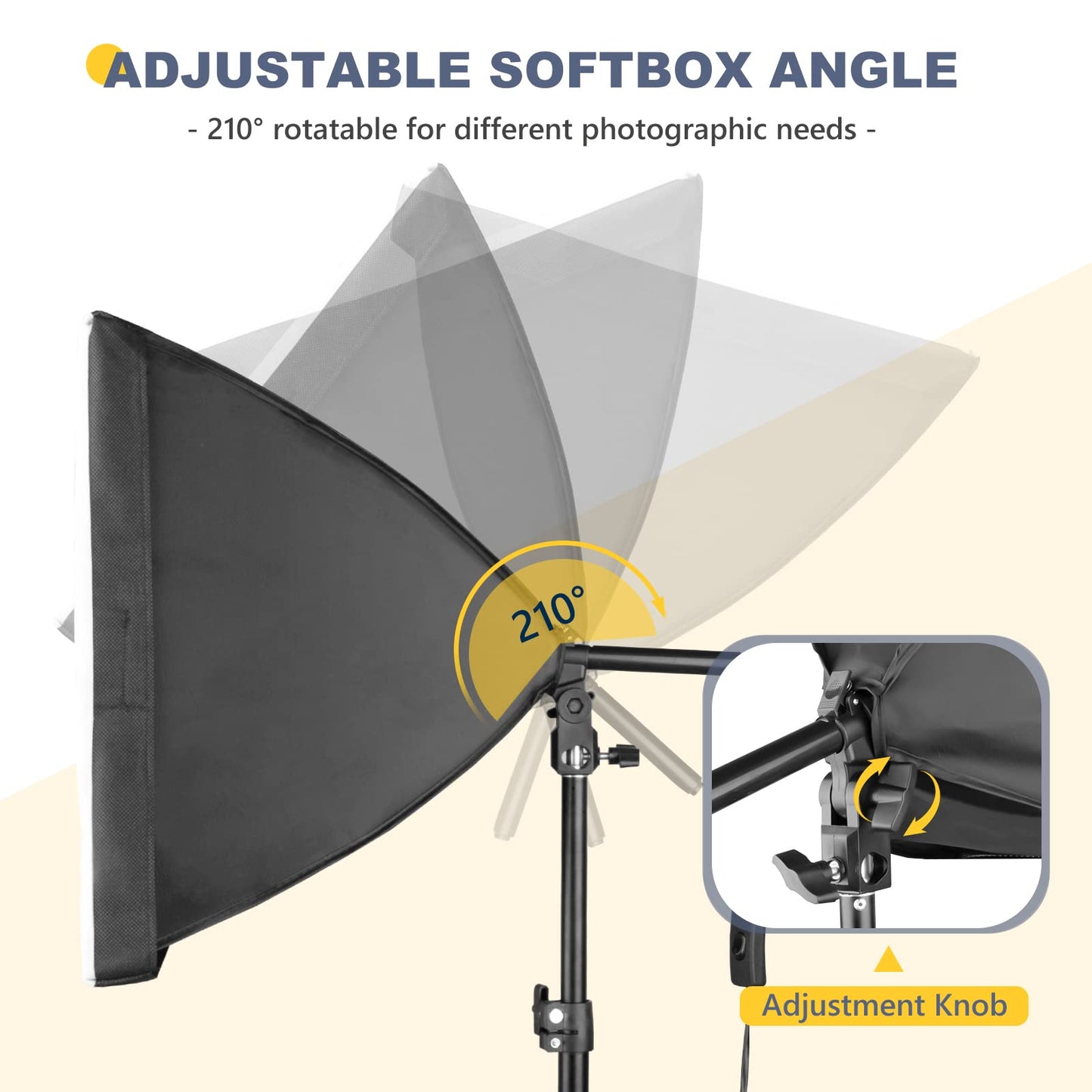 Professional Softbox Lighting Kit for Photography and Video