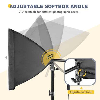 Professional Softbox Lighting Kit for Photography and Video