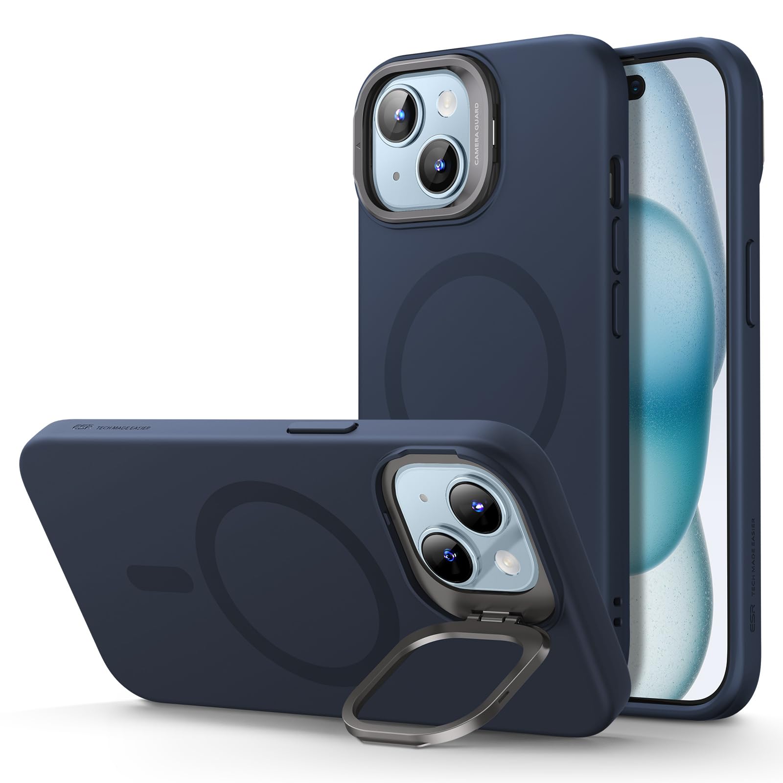 Military-Grade iPhone 16 Pro Max Case with Built-in Stand