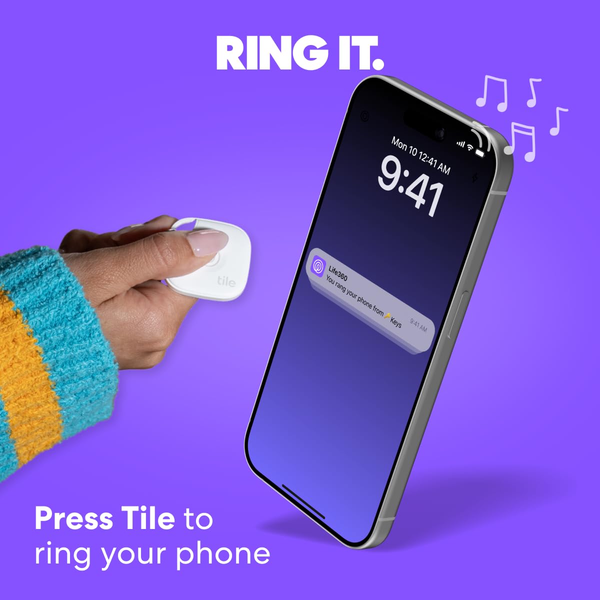 Tile Mate Bluetooth Tracker 4-Pack for Easy Item Finding