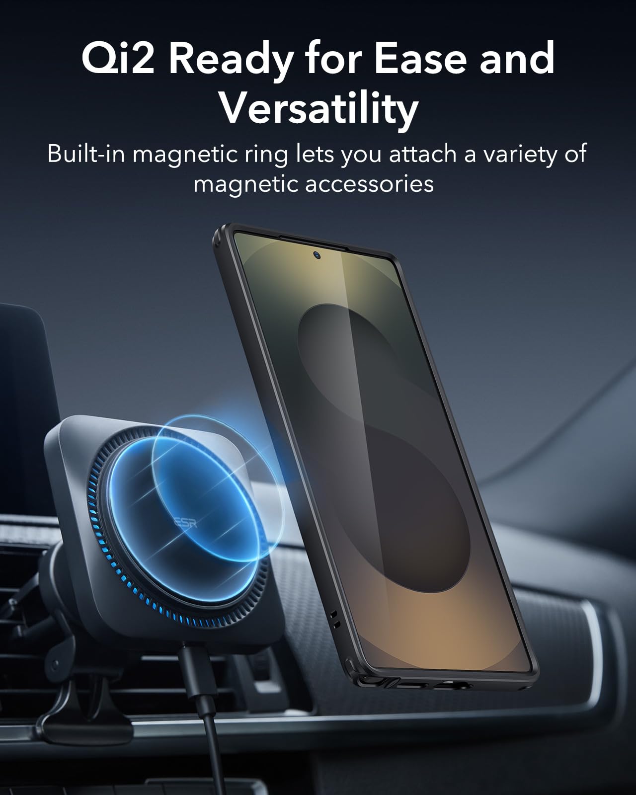 ESR Clear Black Case for Samsung Galaxy S25 Ultra