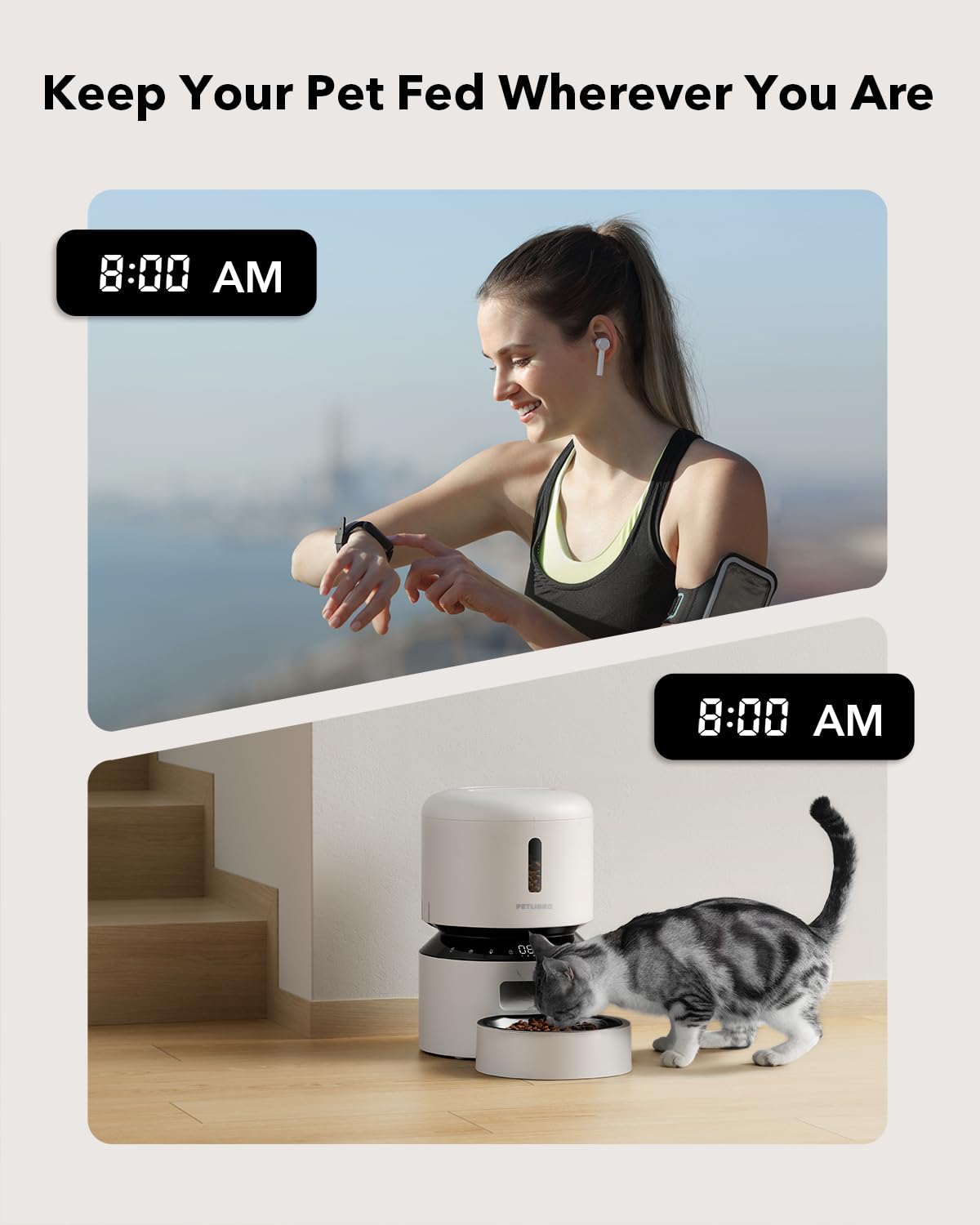 PETLIBRO Automatic Cat Feeder with HD Camera and Alerts