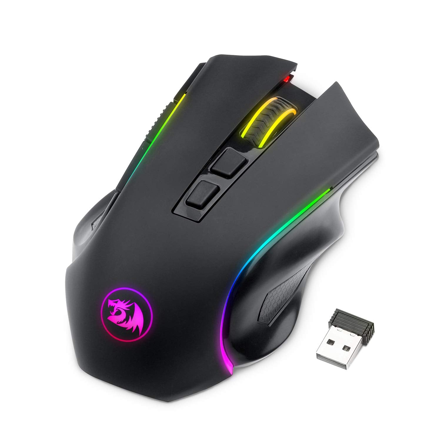Redragon M602 Ergonomic RGB Gaming Mouse with Adjustable DPI