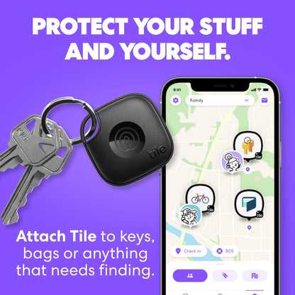 Tile Mate Bluetooth Tracker 4-Pack for Easy Item Finding