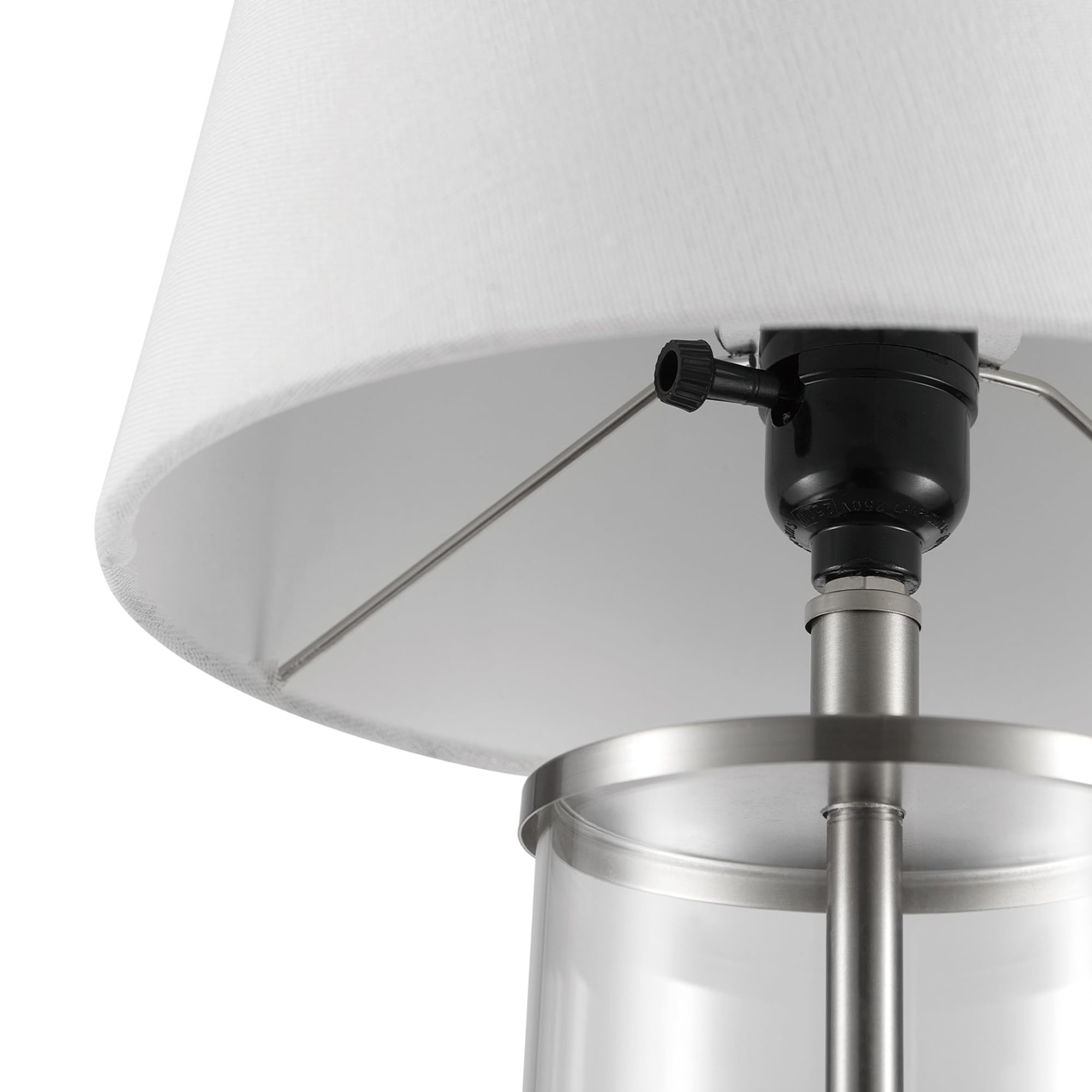 Maya 21 Inch Clear Glass Fillable Table Lamp