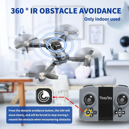 4K Foldable Drone with Camera and 40 Minutes Flight Time