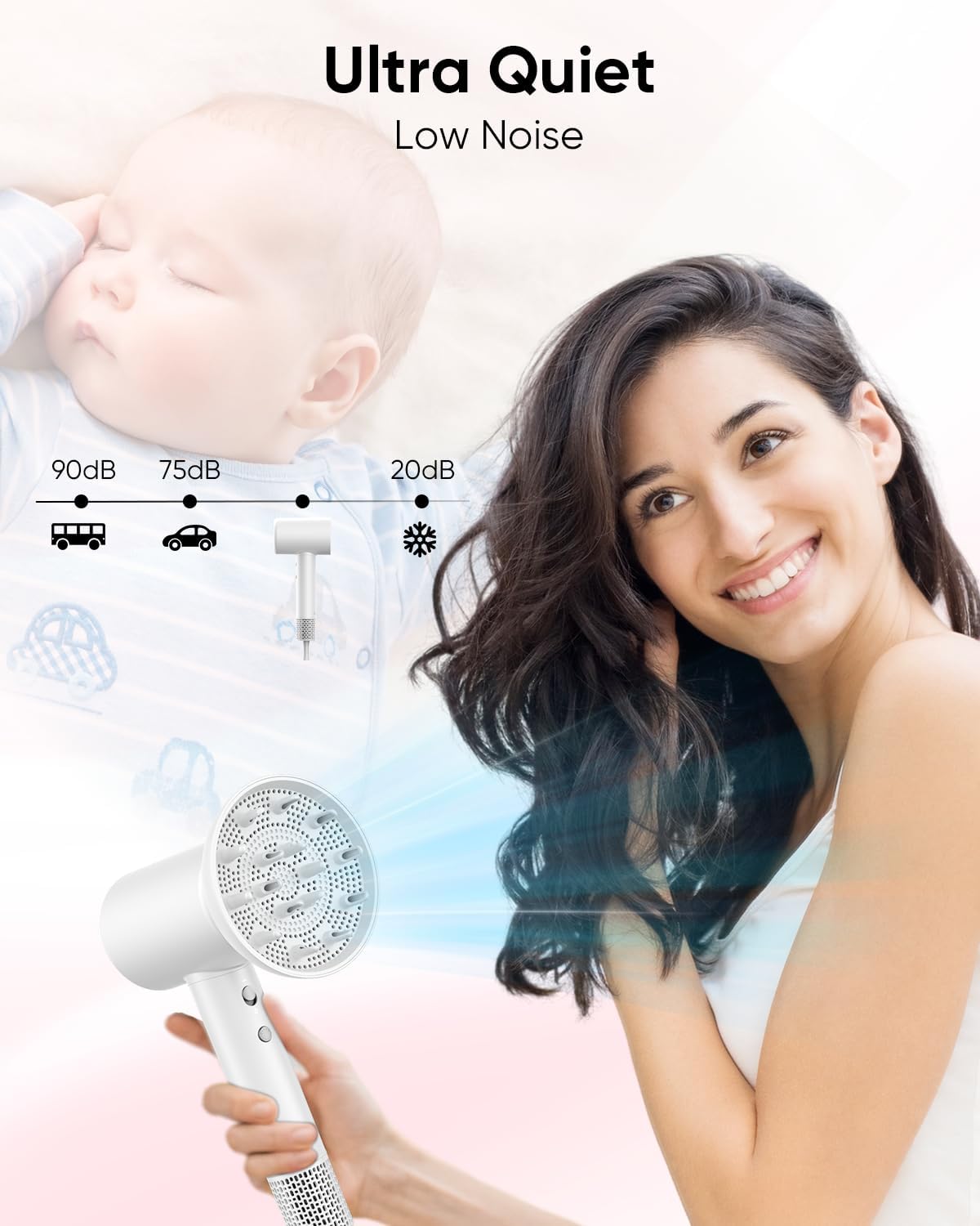 Professional Lightweight Hair Dryer for Fast Drying