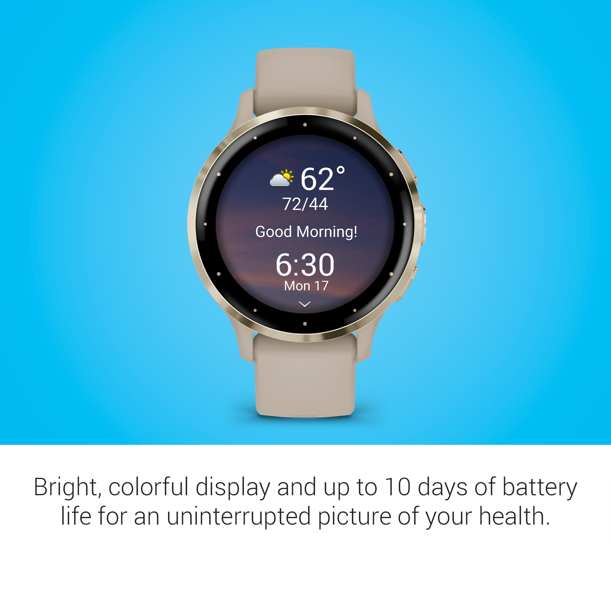 Garmin Venu 3S Smartwatch AMOLED Display Long Battery Life
