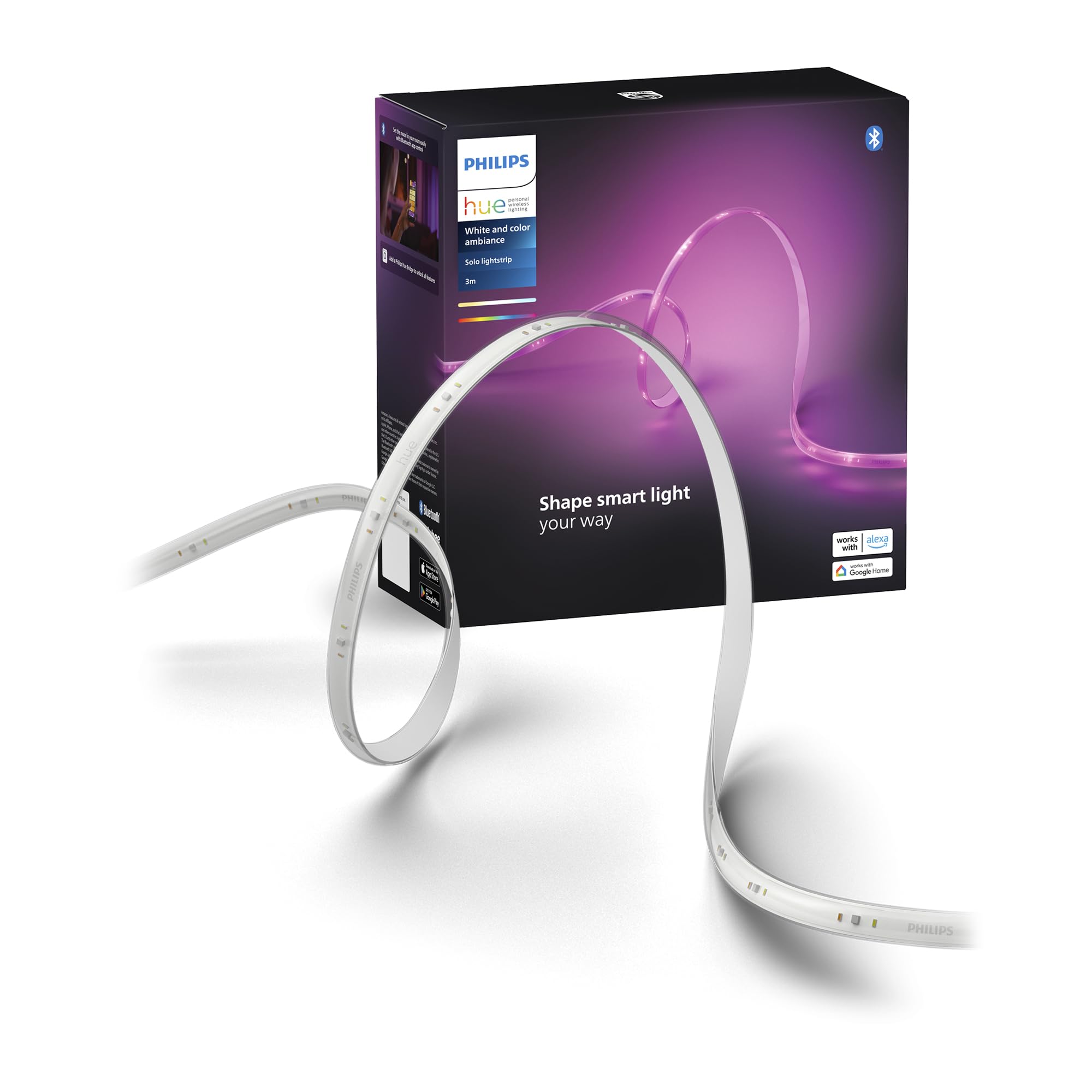 Philips Hue Smart LED Lightstrip Enhances Home Ambiance
