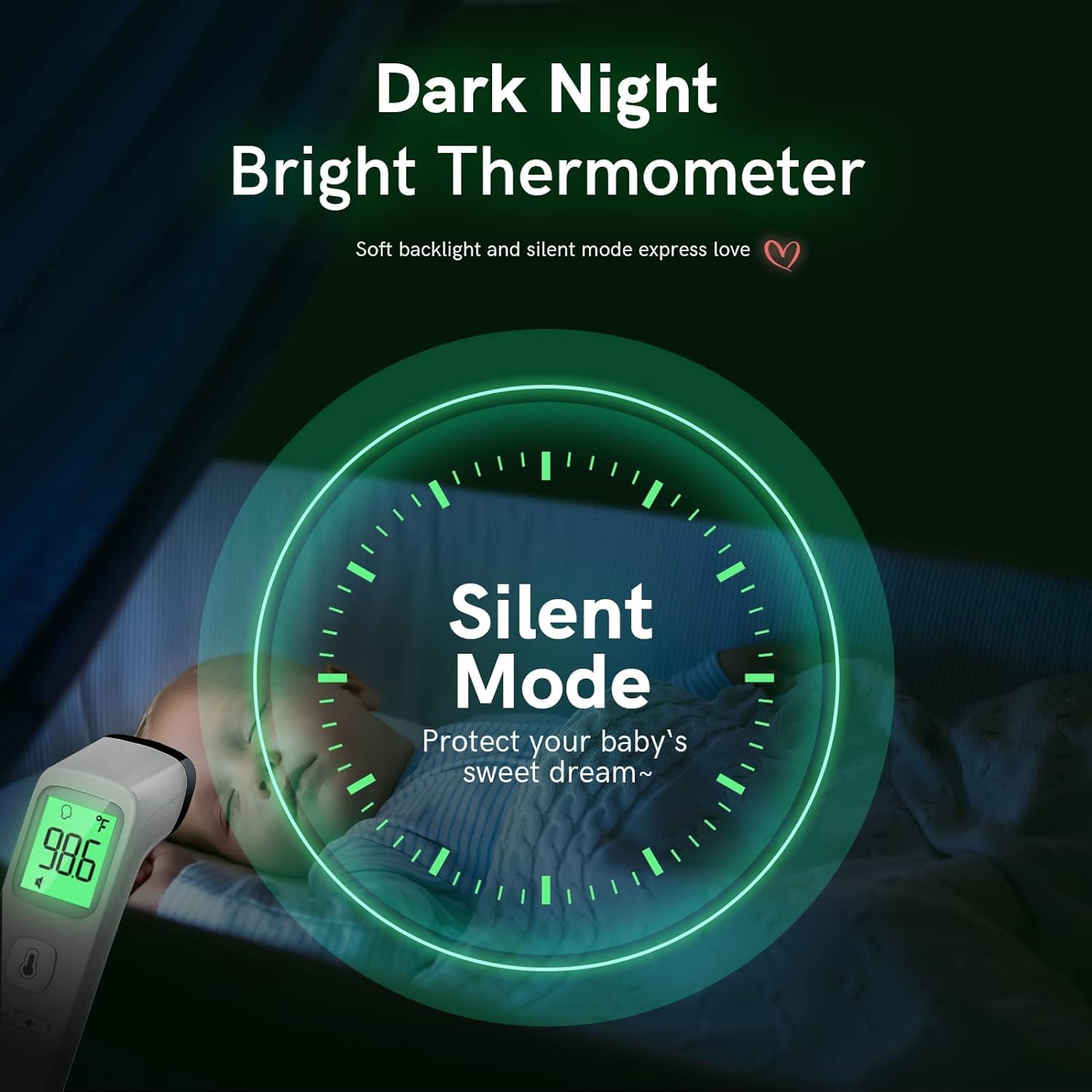 No Touch Digital Thermometer with Fever Alarm for Home Use