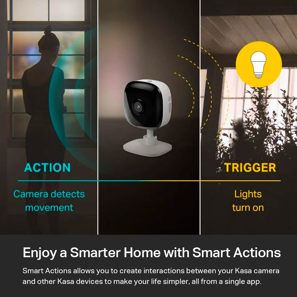 Kasa Smart Security Camera with Night Vision and Two Way Audio