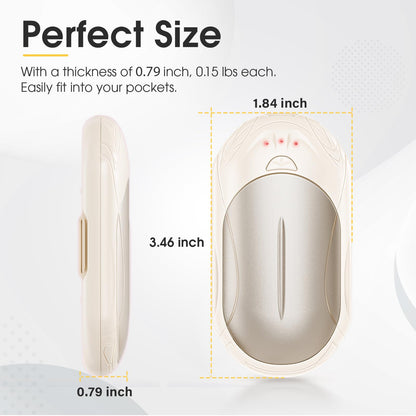 AI Hand Warmers 2 Pack Rechargeable Portable Pocket Heaters