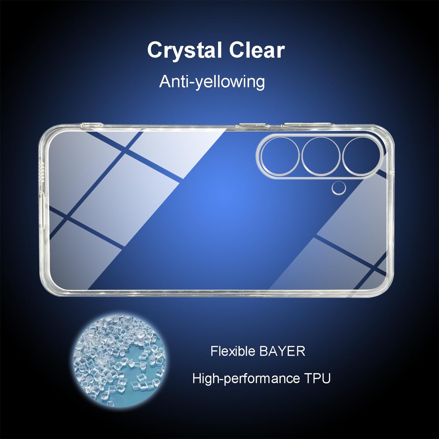 Tenoc Clear Case For Samsung Galaxy S22 6 Inch Non Yellowing Protective Bumper