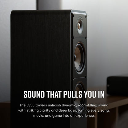Polk Signature Elite ES50 Tower Speaker For High-Resolution Sound