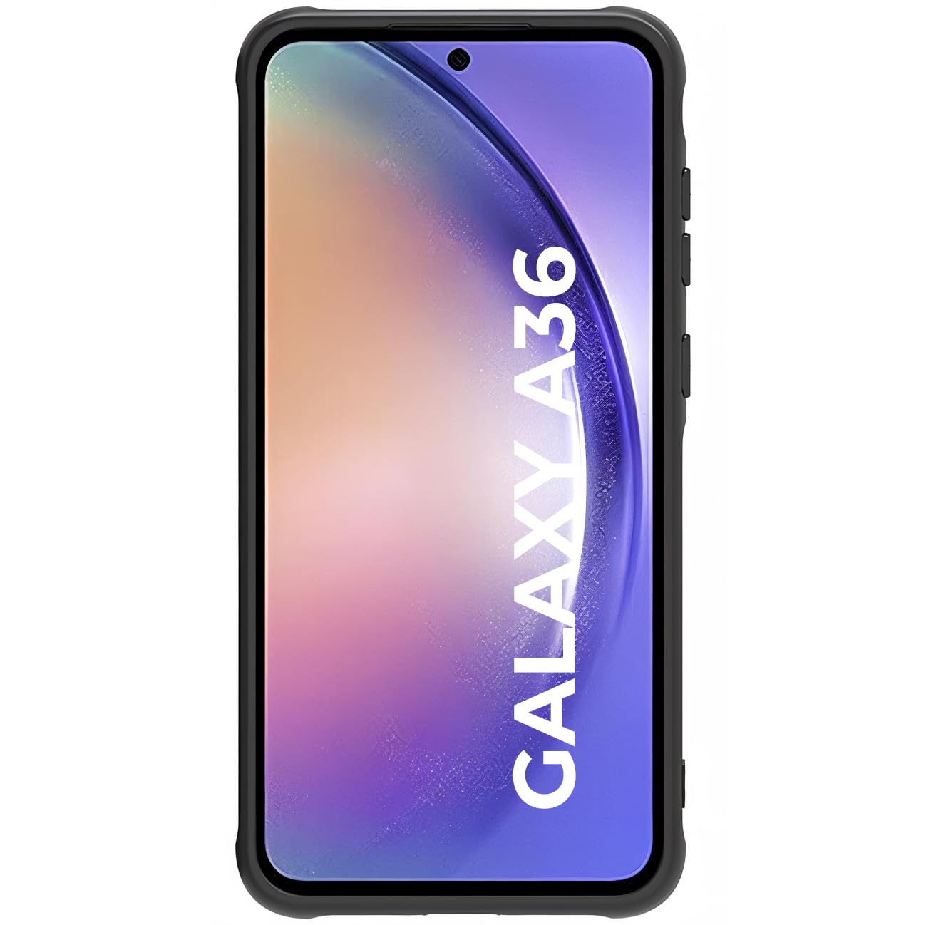 Samsung Galaxy A16 5G Case Black Line Art Floral Rose Pattern Heavy Duty PC