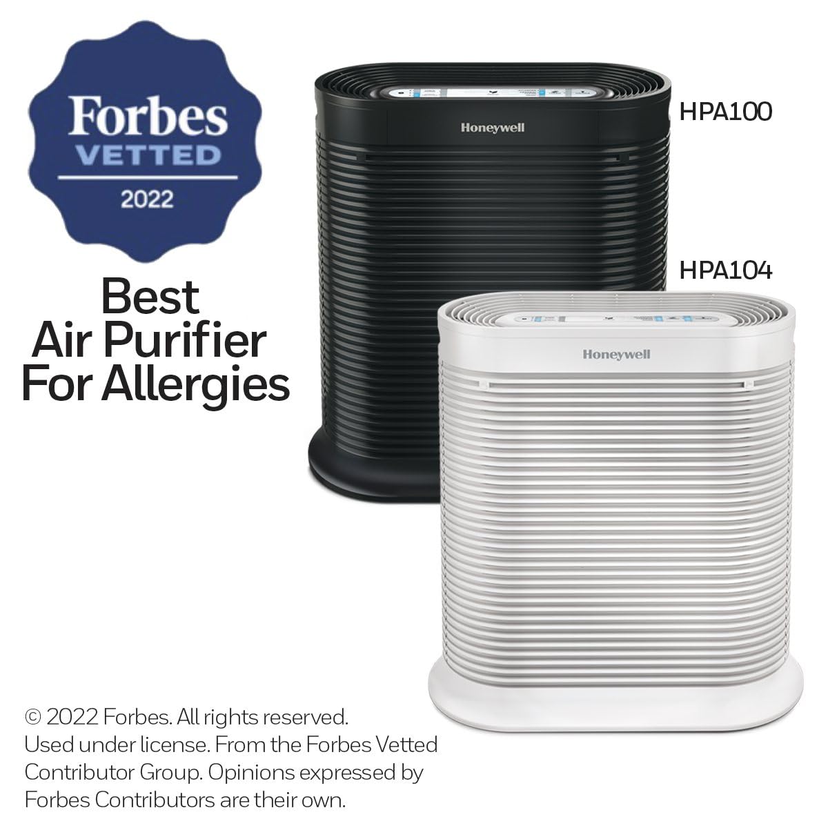 Honeywell HEPA Air Purifier for Large Rooms Reduces Allergens