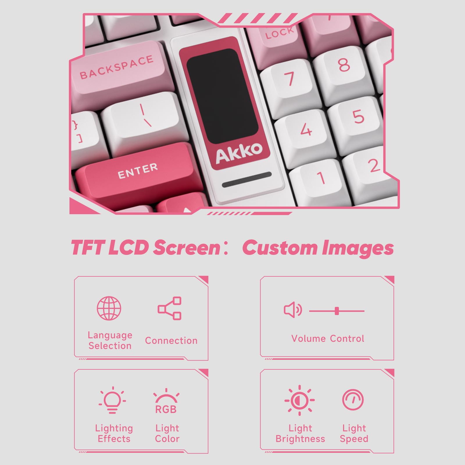 Akko 5098B Wireless Gaming Keyboard with RGB Features