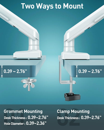 Freelift Pro Monitor Desk Mount 13-32 Inch Gas Spring Arm