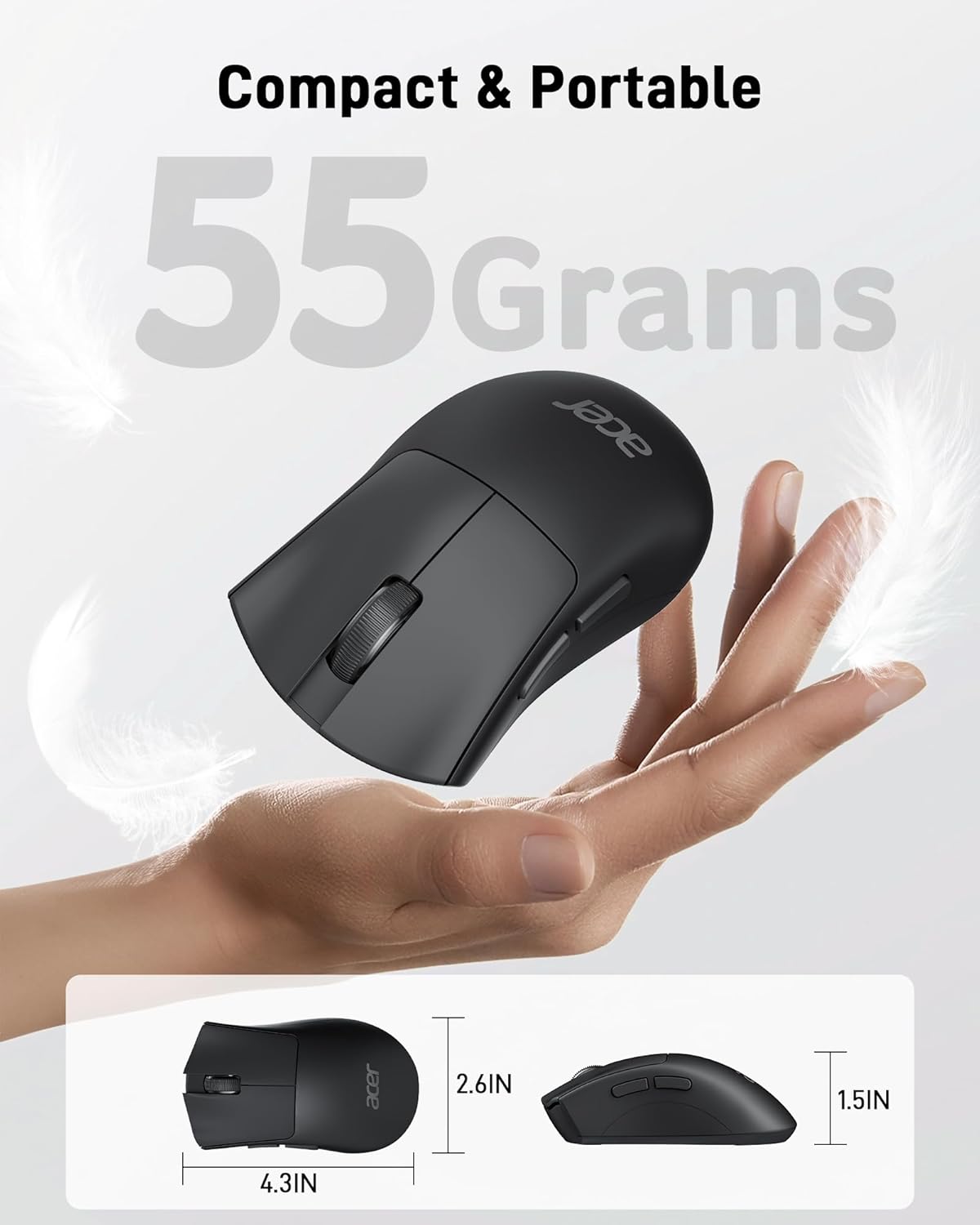 Acer Wireless Mouse with 1200 DPI Precision