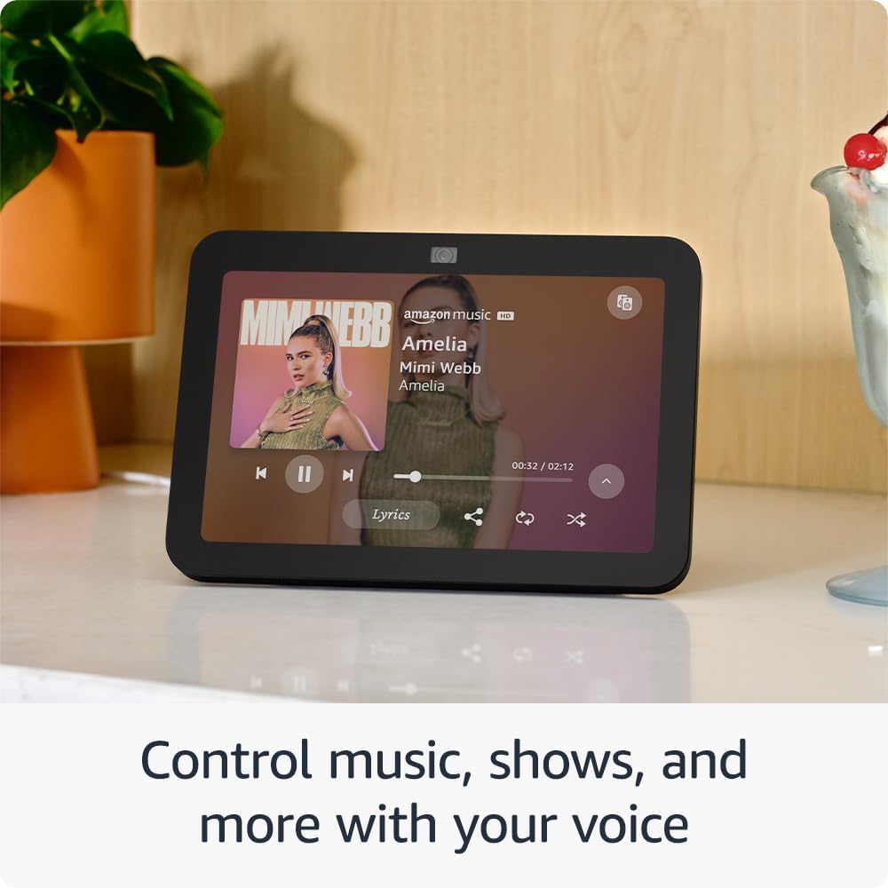 Echo Show 8 With Spatial Audio Smart Home Hub Charcoal