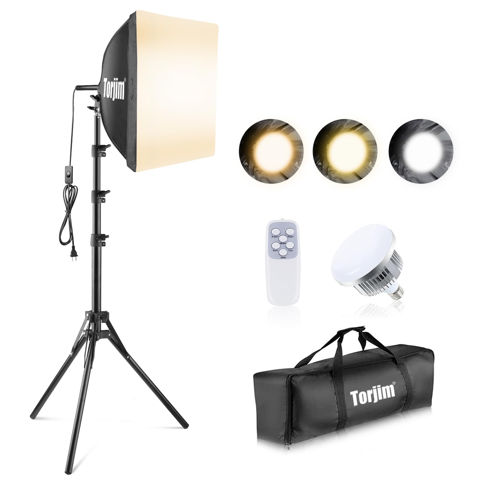 Professional Softbox Lighting Kit for Photography and Video