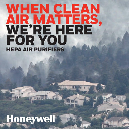 Honeywell HEPA Air Purifier for Large Rooms Reduces Allergens
