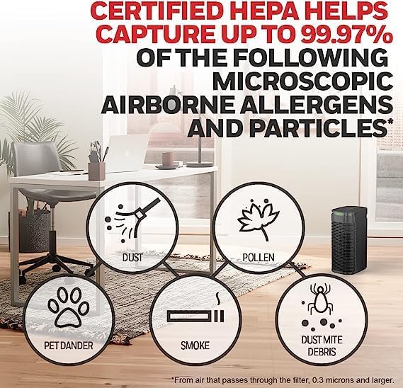 Honeywell HEPA Air Purifier with Auto Mode and Indicator