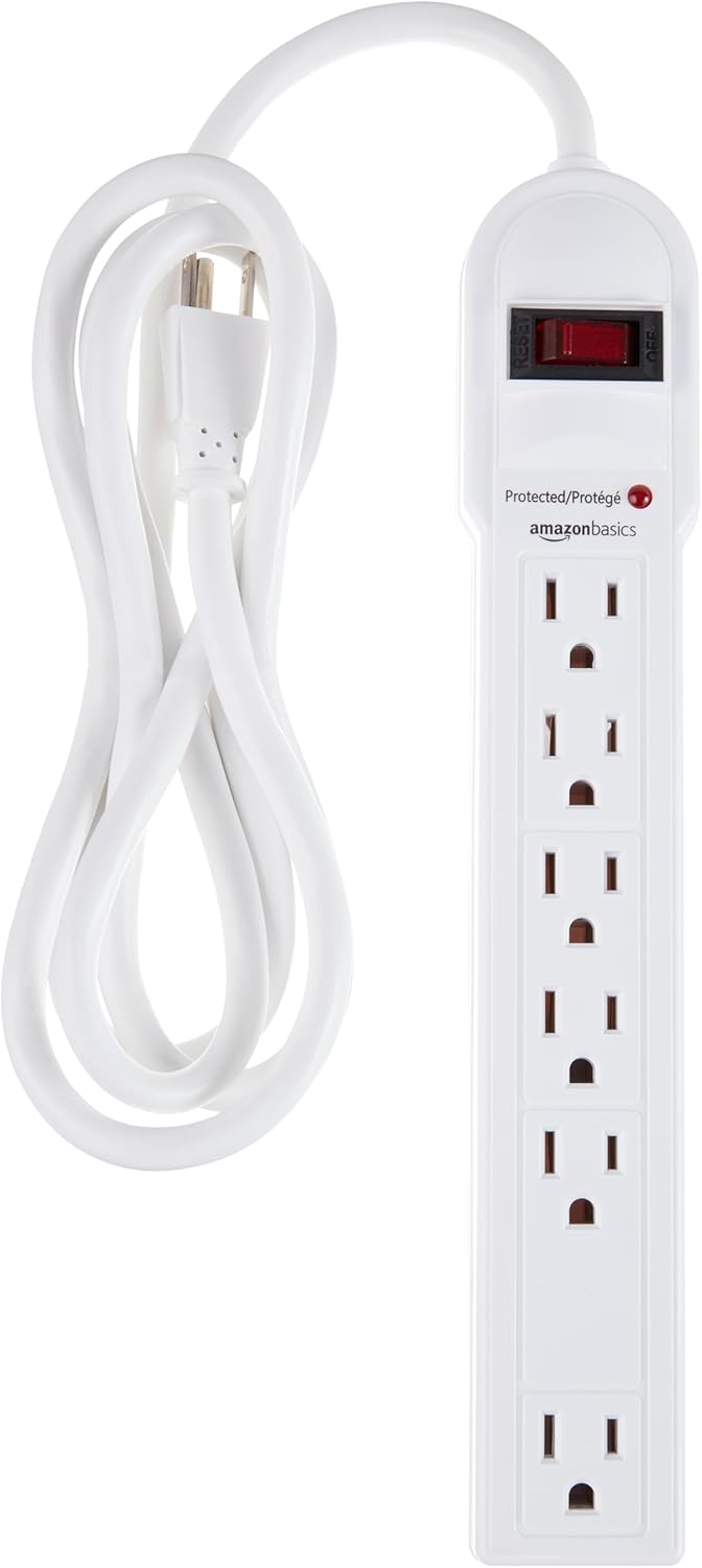 Amazon Basics Surge Protector Power Strip With LED Indicator