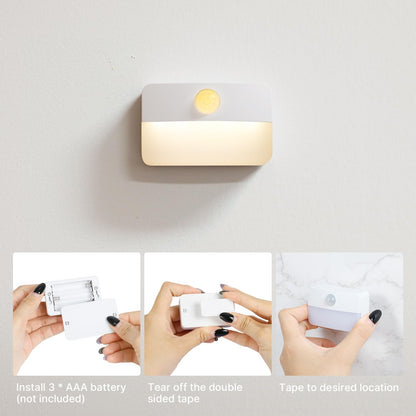8 Pack Motion Sensor Stair Lights Battery Operated Indoor