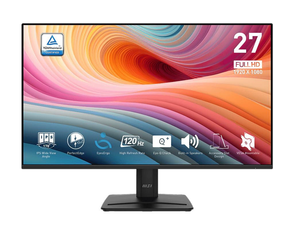 MSI PRO MP271A E2 27 Inch FHD Gaming Monitor with 120Hz Refresh Rate