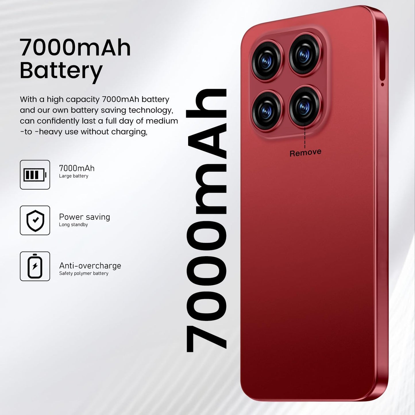 MMY 16PROMA X Unlocked Phone 6.99in HD Android 14 7000mAh 5G 16GB 512GB Deep Blue