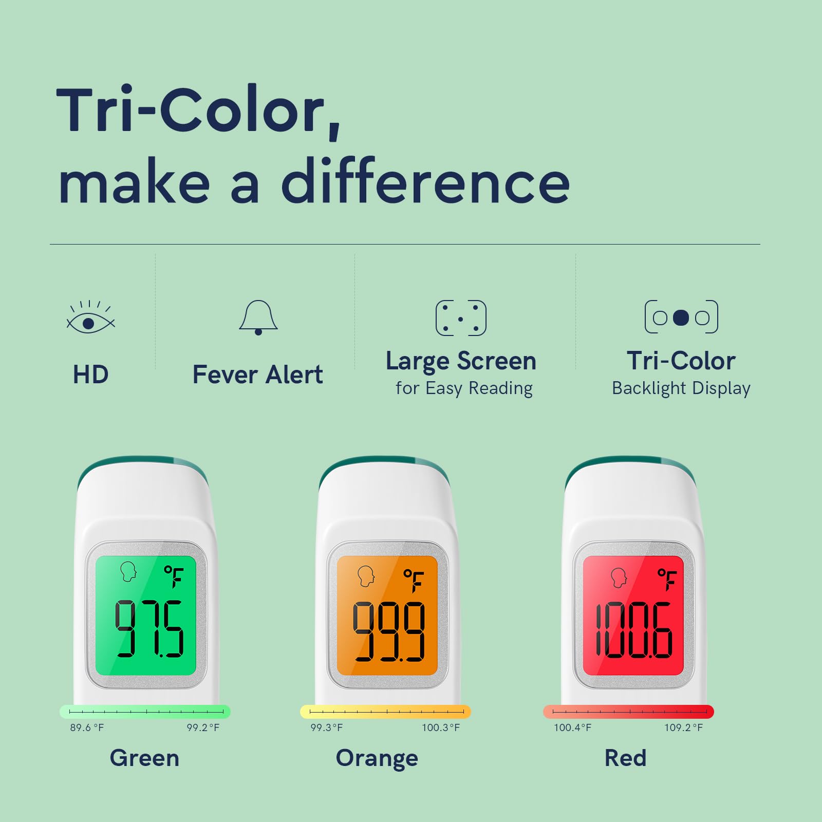 No Touch Digital Thermometer with Fever Alarm for Home Use