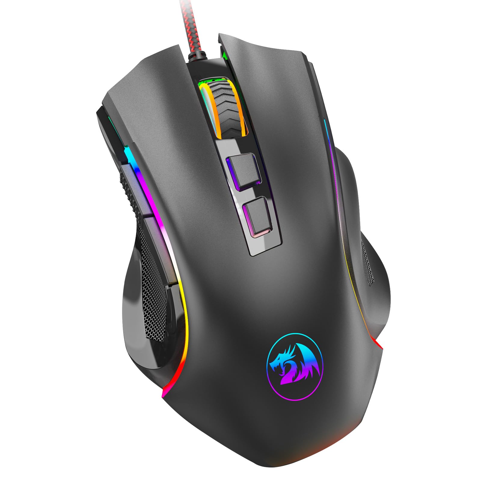Redragon M602 Ergonomic RGB Gaming Mouse with Adjustable DPI