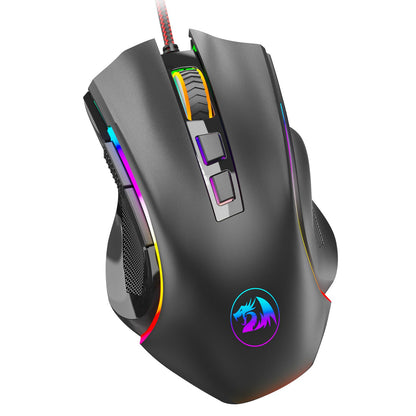 Redragon M602 Ergonomic RGB Gaming Mouse with Adjustable DPI