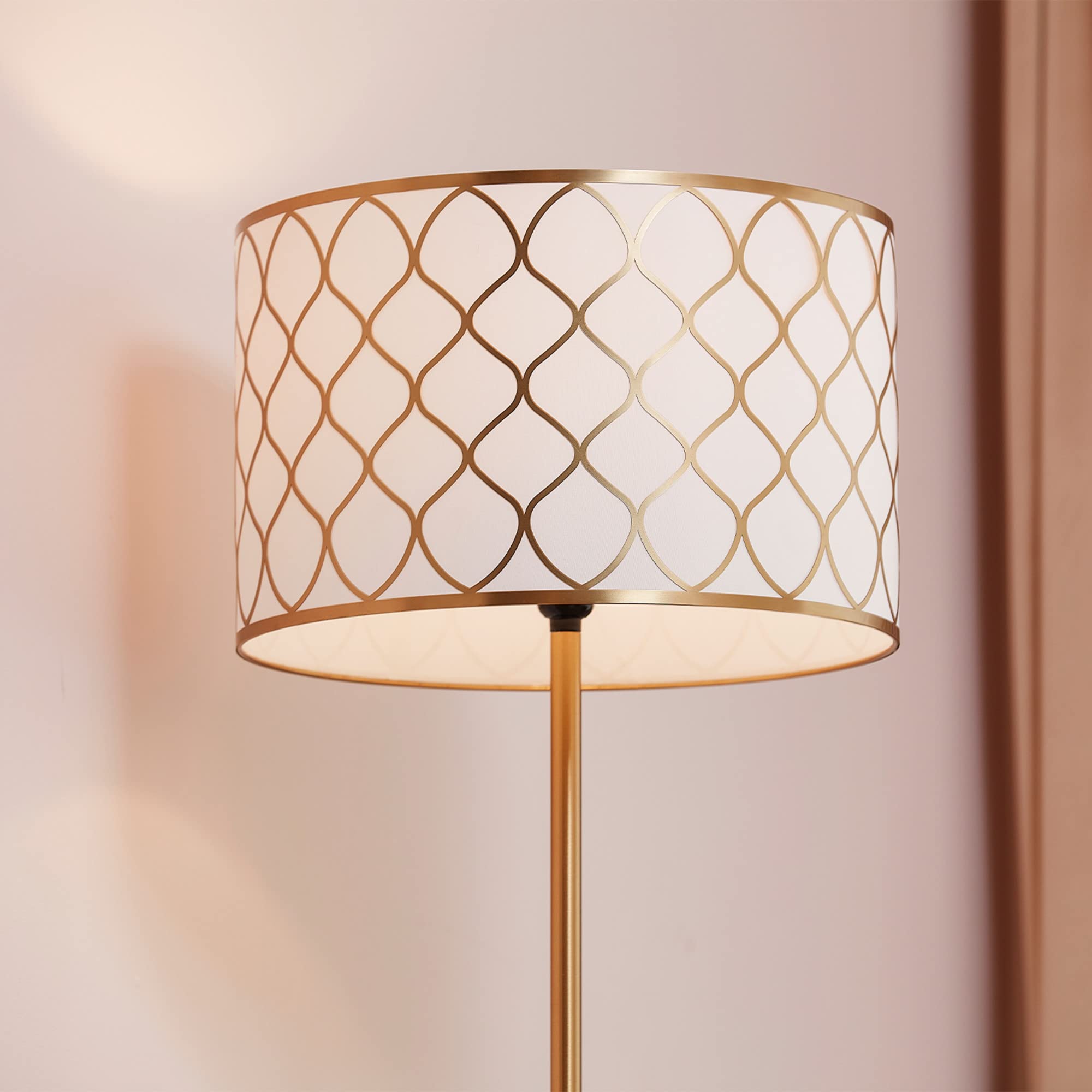 Modern 58 Inch Floor Lamp with Geometric Design