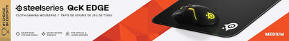 SteelSeries QcK Edge Gaming Mouse Pad Durable Smooth Surface