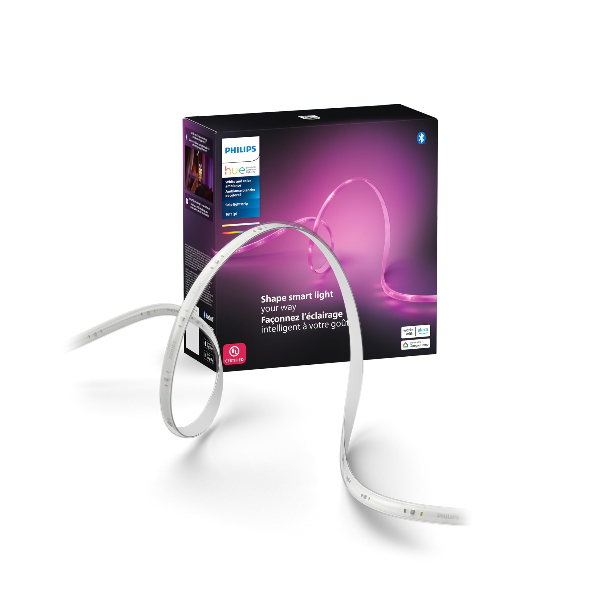 Philips Hue Smart LED Lightstrip Enhances Home Ambiance