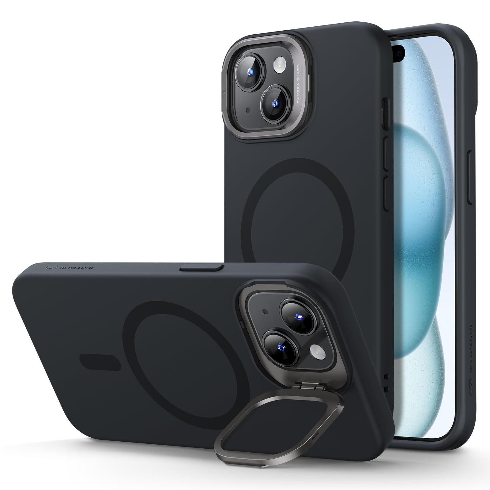 Military-Grade iPhone 16 Pro Max Case with Built-in Stand