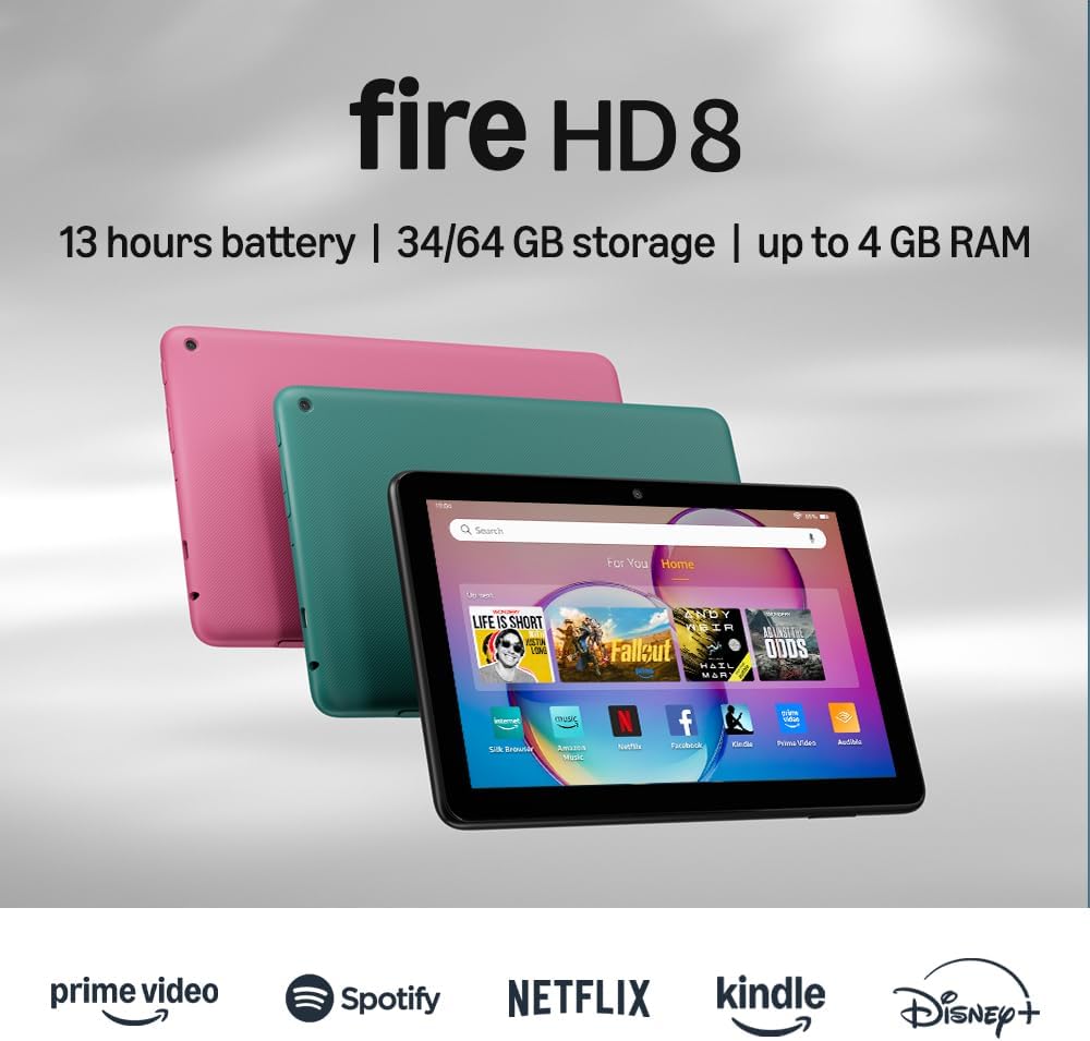 Fire HD 8 Tablet Delivers Brilliant 8 Inch HD Display