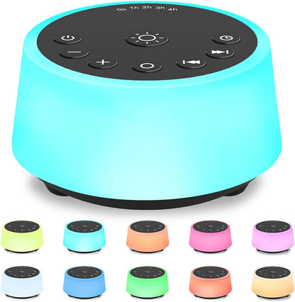 Color Noise Sound Machine With 10 Color Night Light
