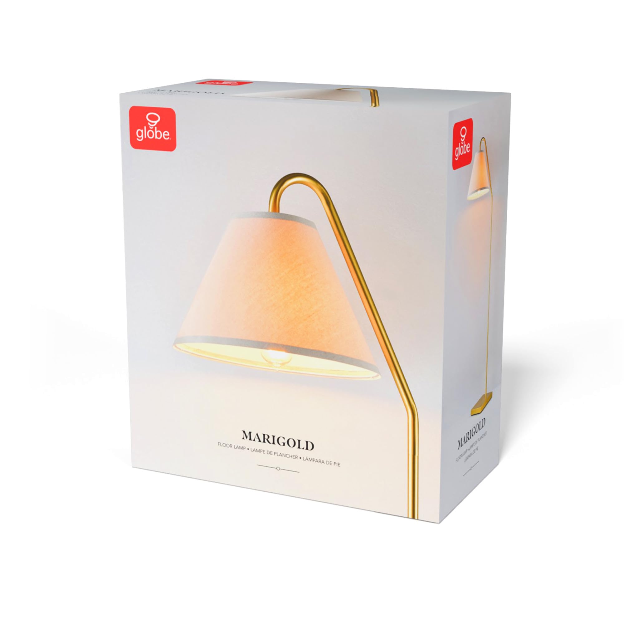 Modern 58 Inch Floor Lamp with Geometric Design