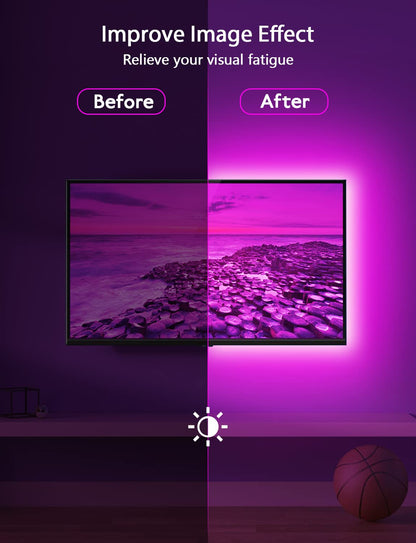 MATICOD RGB LED TV Strip With App Control MusicSync