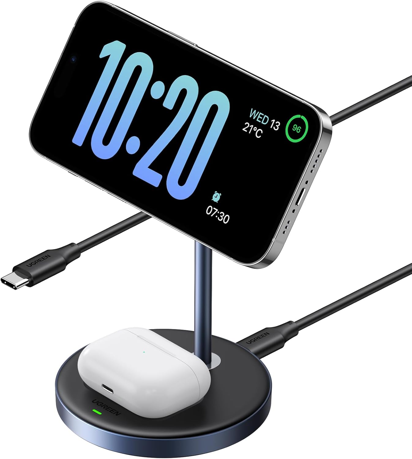 UGREEN MagFlow Fast Wireless Charger for iPhone and AirPods