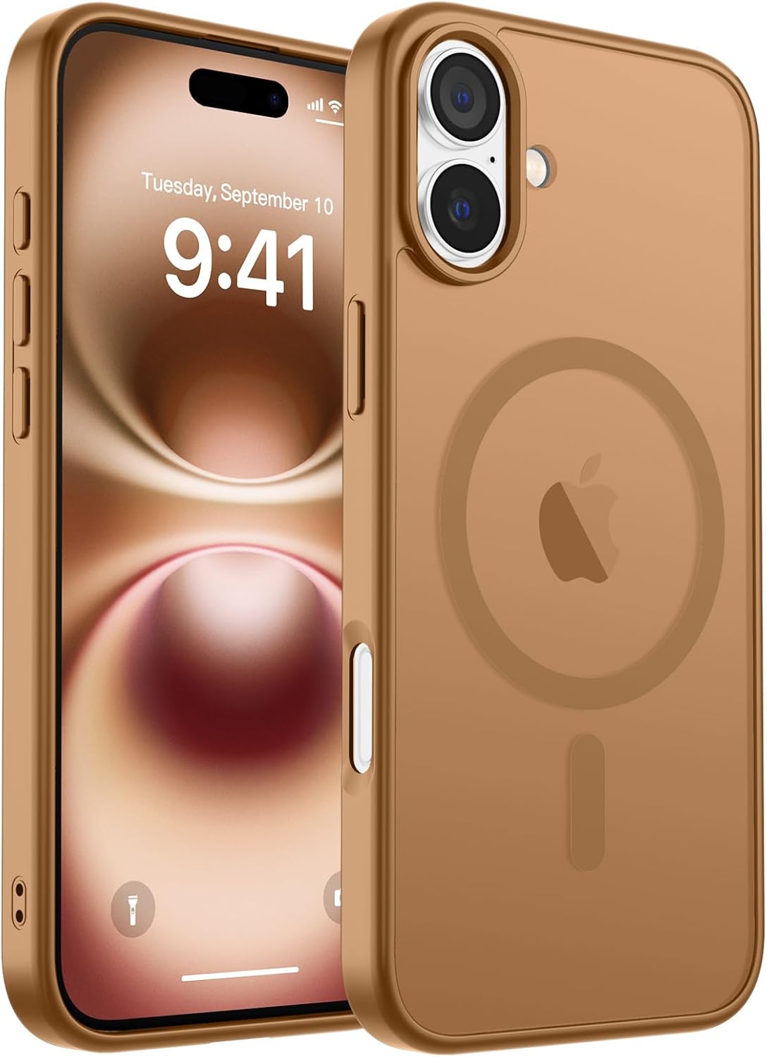 MagSafe Compatible iPhone 14 15 Case Matte Shockproof Anti Scratch Black