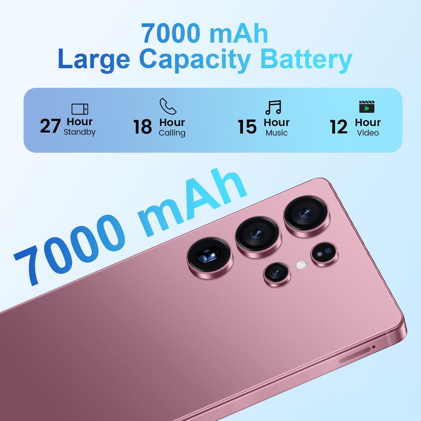 MMY I25 Ultra Unlocked Phone Built In Pen 6.99in 16GB 512GB Android 14 5G Green